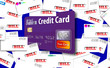 © Rob Goebel - This is a generic, mock debit card  bursting out of an assortment of household bills in envelopes. Paying bills with your credit card? Pitfalls and problems involved.