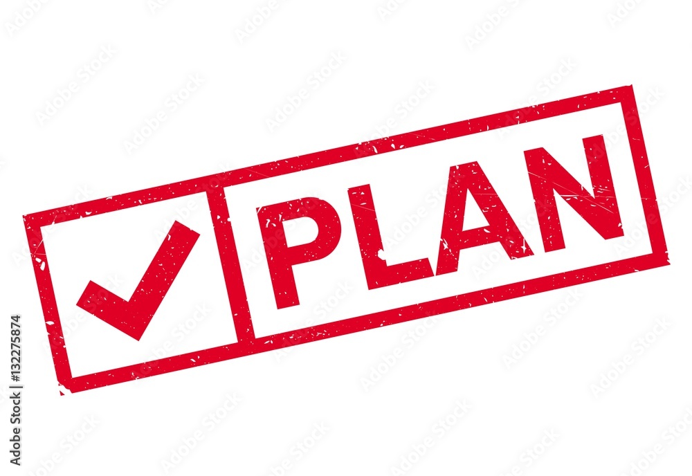 Plan stamp rubber grunge