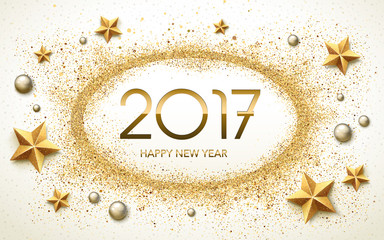 Wall Mural - 2017 Happy New Year