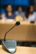 © taira42 - Soft focus of  microphones in conference room
