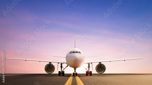 Obraz na płótnie samolot na pasie startowym