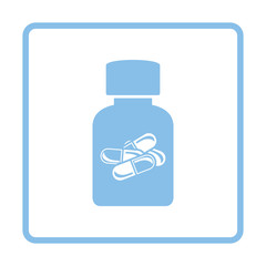 Poster - Pills bottle icon