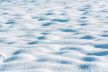 Natural Winter Background With Snow Drifts