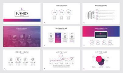 Wall Mural - infographics slide template