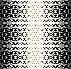 Abstract sacred geometry black and white gradient flower of life halftone  pattern