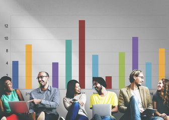 Sticker - Analysis Analytics Bar graph Data Information Concept