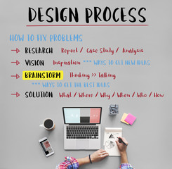 Sticker - Design Creative Process Solution Concept