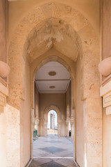 Architectural detail of the The Hassan II Mosque, Casablanca
