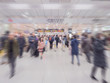© exoticartz - Fast motion blur, people go to train station in rush hour at Jap