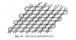Warp and weft threads in a gauze weaving pattern (from Meyers Lexikon, 1895, 7/510)