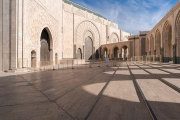 Wall Mural - The Hassan II Mosque exterior pattern in Casablanca, Morocco
