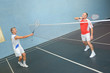 © auremar - Men playing badminton