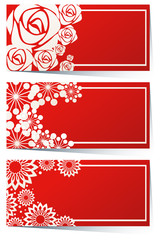 Canvas Print - Label design in red color