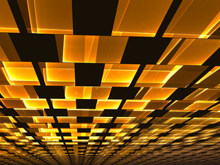 Wall Mural - ceiling tiles - abstract digitally generated image