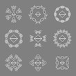 © likemusic - abstract white line arrow icon logos set,vector Illustration EPS10