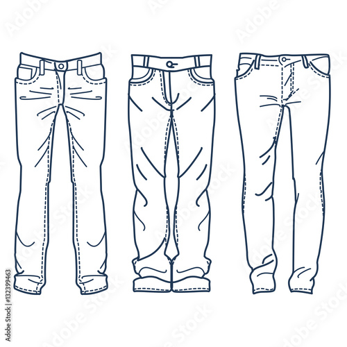 Drawing Blue Jeans Vector Illustration Outline Men S Jeans Clip Art Stock Vector Adobe Stock Drawing Blue Jeans Vector Illustration Outline Men S Jeans Clip Art Stock Vector Adobe Stock