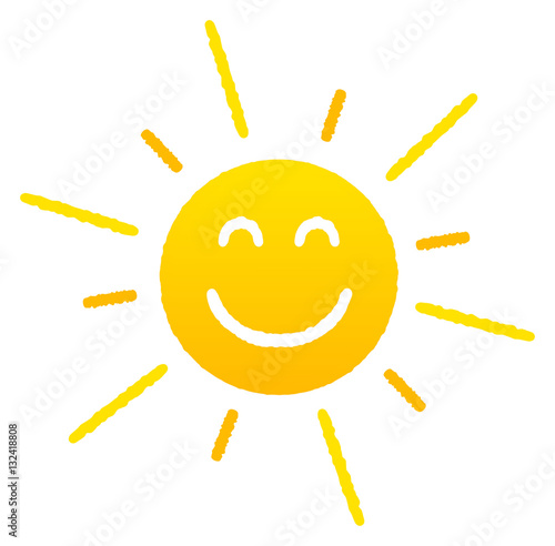 Lachende Sonne Stock-Illustration | Adobe Stock