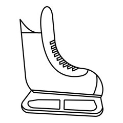 Wall Mural - Skates icon, outline style