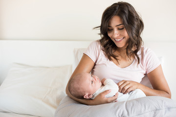Wall Mural - mother with baby