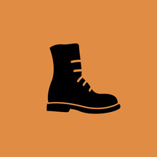 Boots Icon. Flat Design