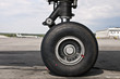 Airplane front wheel