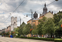 Piac - Market Street In Debrecen. Hungary