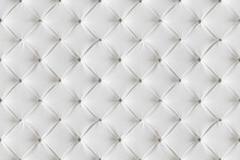 Leather Sofa Texture Seamless Background, White Leathers Upholstery Pattern