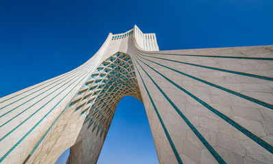 Canvas Print - Azadi Tower in Tehran city, Iran