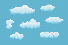 Pixel Art Clouds
