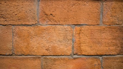 Poster - Red bricks on the old wall , texture Background.