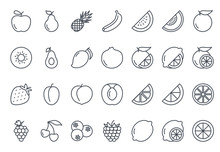 Fruits Icon Outlined