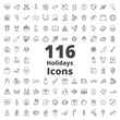 Holidays Icon Outlined
