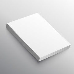 Wall Mural - a4 paper stack mockup in 3d style