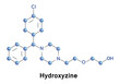 Hydroxyzine is a first-generation antihistamine of the diphenylmethane and piperazine class.