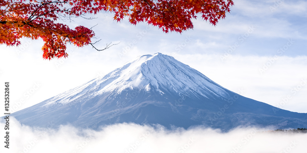Mount Fuji in Autumn - obrazy, fototapety, plakaty 