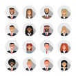 © MAXIM4ART - Avatar flat shadow design icons