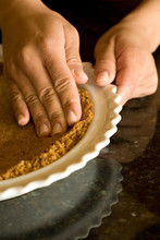 Pressing Crumb Crust Into Pan