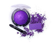 Crushed violet eyeshadow and applicator