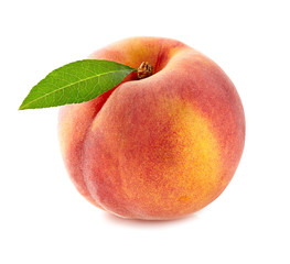 Poster - Peach with leaf