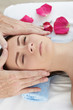 © cameravit - Beautiful young girl having face massage in spa salon.