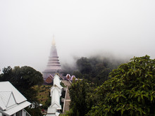 Queen Pagoda Of Doi Inthanon Chiangmai Thailand (noppha Methanid