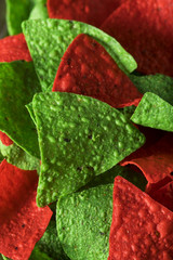 Sticker - Festive Christmas Green and Red Tortilla Chips