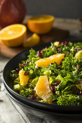 Raw Healthy Kale Winter Salad