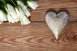 Serce i kwiaty dla zakochanych