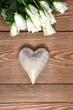 Serce i kwiaty dla zakochanych