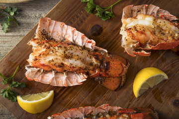 Wall Mural - Seasoned Baked Lobster Tails