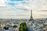 Fototapeta Boho - Aerial view of Paris