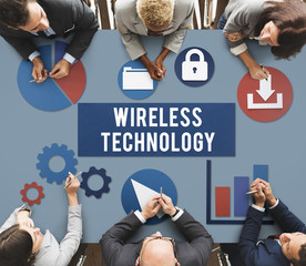 Poster - Wireless Signal Reception Mobility Graphic Concept