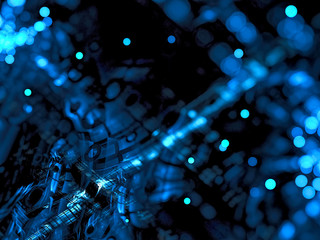 Wall Mural - abstract technology blur - digitally generated image