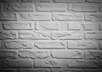 Wall Mural - White brick wall